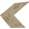 Ekena Millwork 15 3/4"W x 16"H x 3/4"D Vintage Farmhouse 5 1/2" Chevron Barnwood Decor Collection Chalk Dust White DECR15X16X075CHVWH - alternate 4
